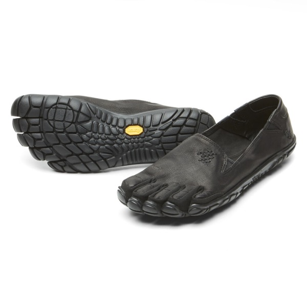 Damske Lifestyle Topanky Vibram Slovensko - FiveFingers CVT-Leather Čierne | 4065HTKCB